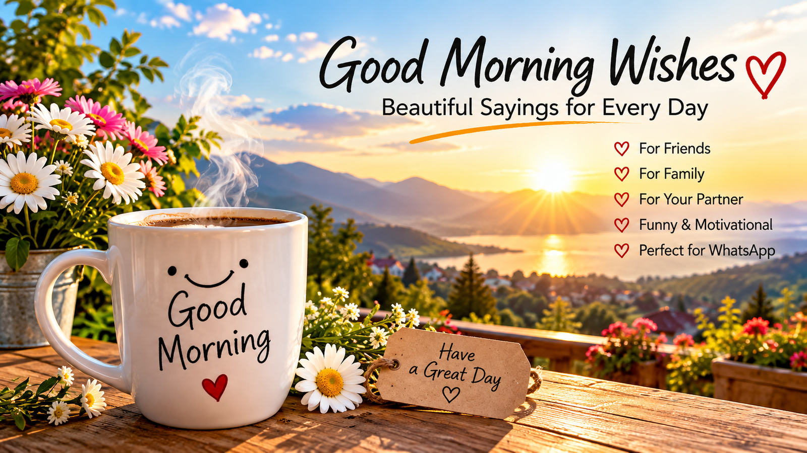 Guten Morgen Wünsche: Schöne Sprüche für jeden Tag