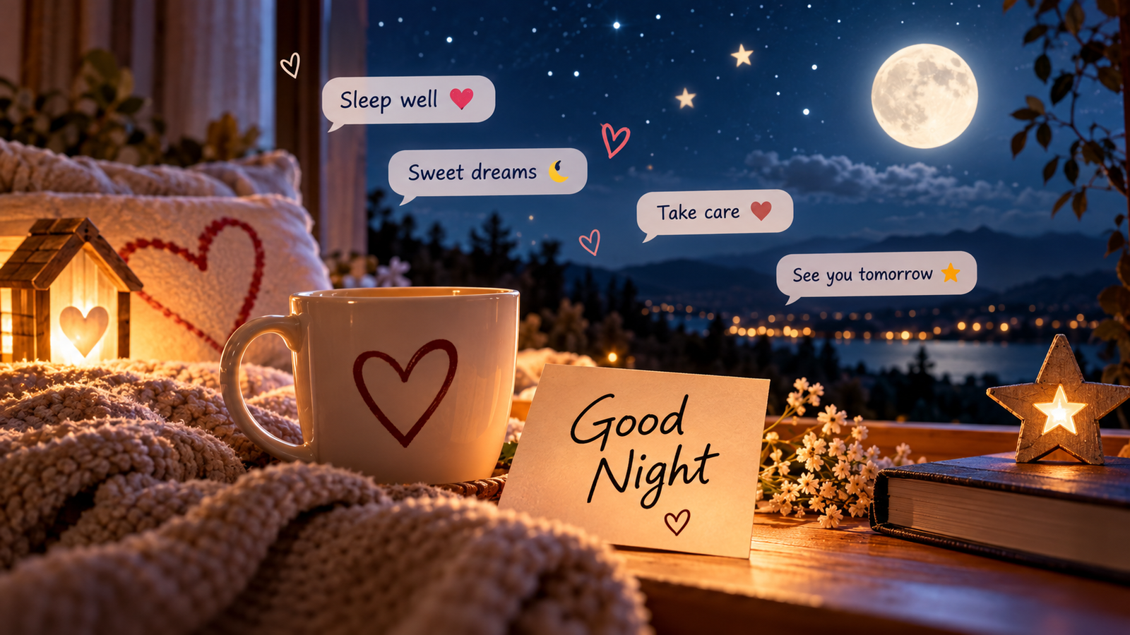Die schönsten Gute Nacht Grüße: Liebevolle Wünsche zum Einschlafen