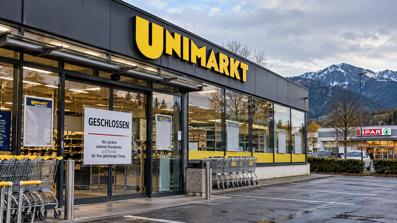 Unimarkt Filialen schließen: Standorte, Übernahmen und Zukunft